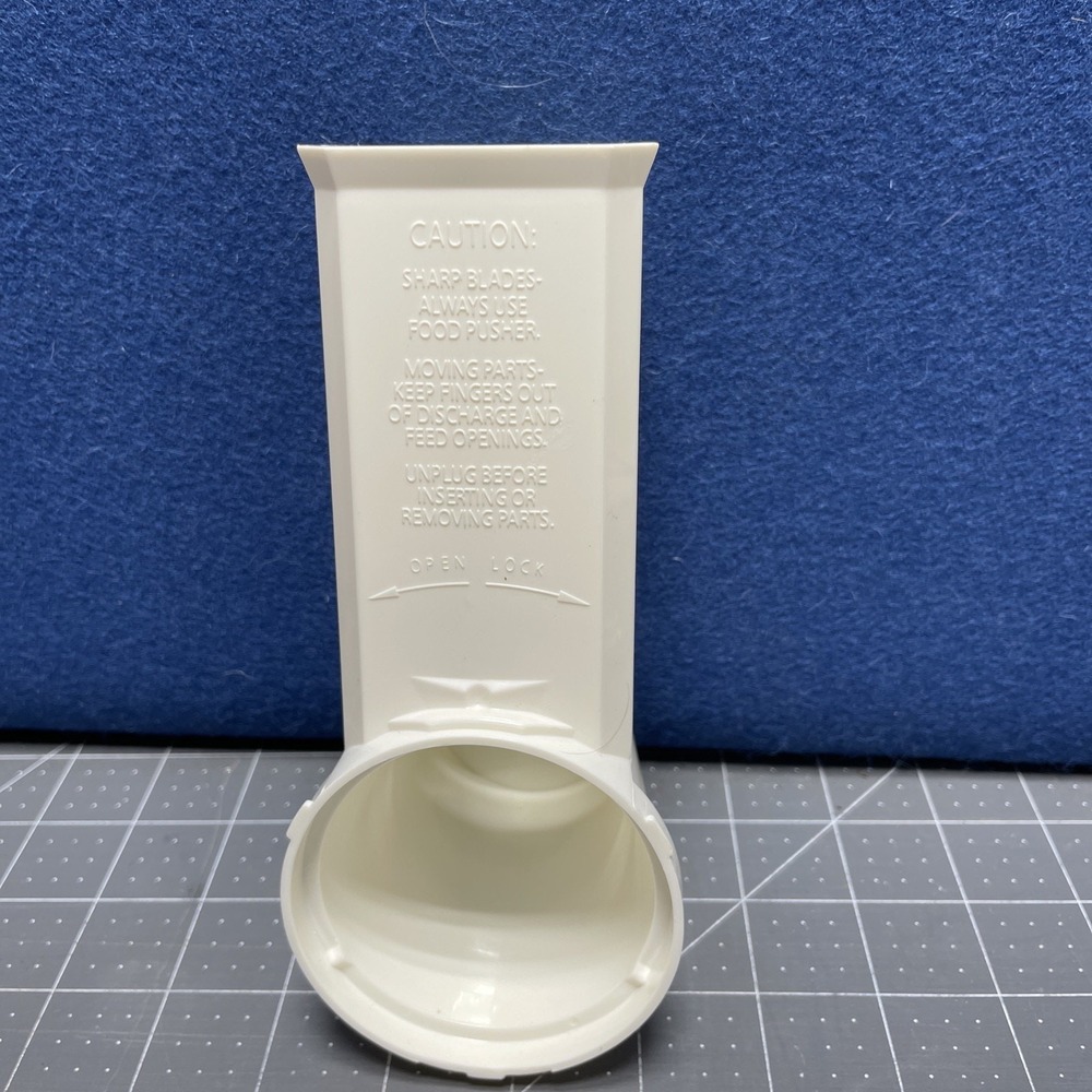 Vintage Presto Salad Shooter Model 0291004 Parts - Food Chamber Feed Tube Chute